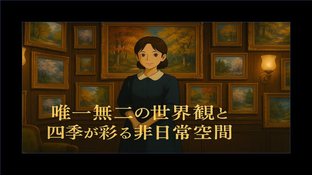 唯一無二の世界観と四季が彩る非日常空間